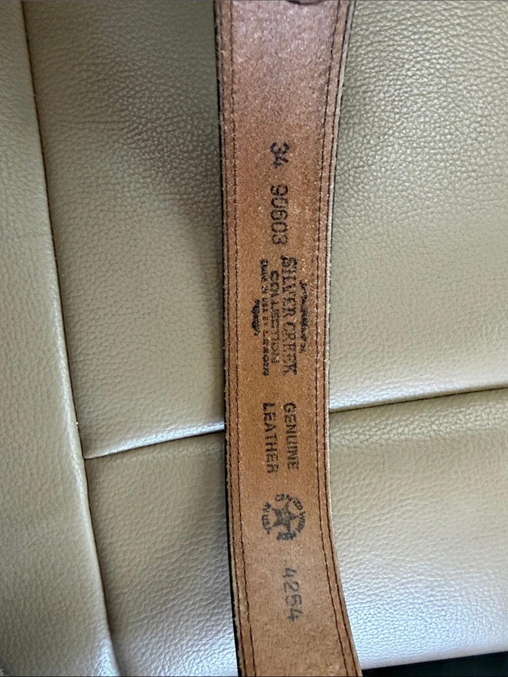 Silver Creek Collection Genuine Leather Belt - Brown